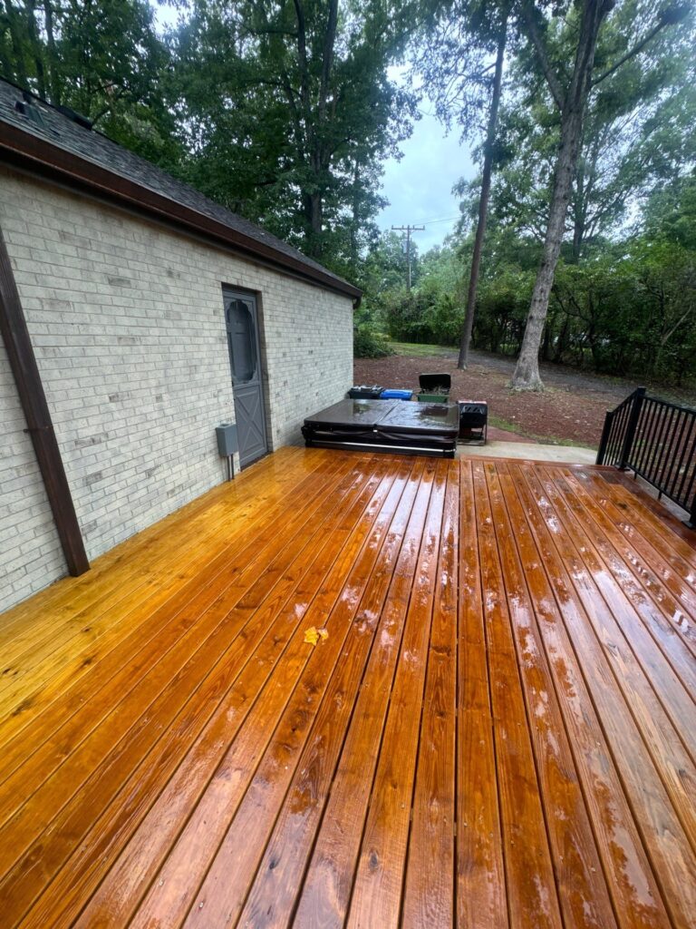 Professional wood and concrete sealing service in Raleigh