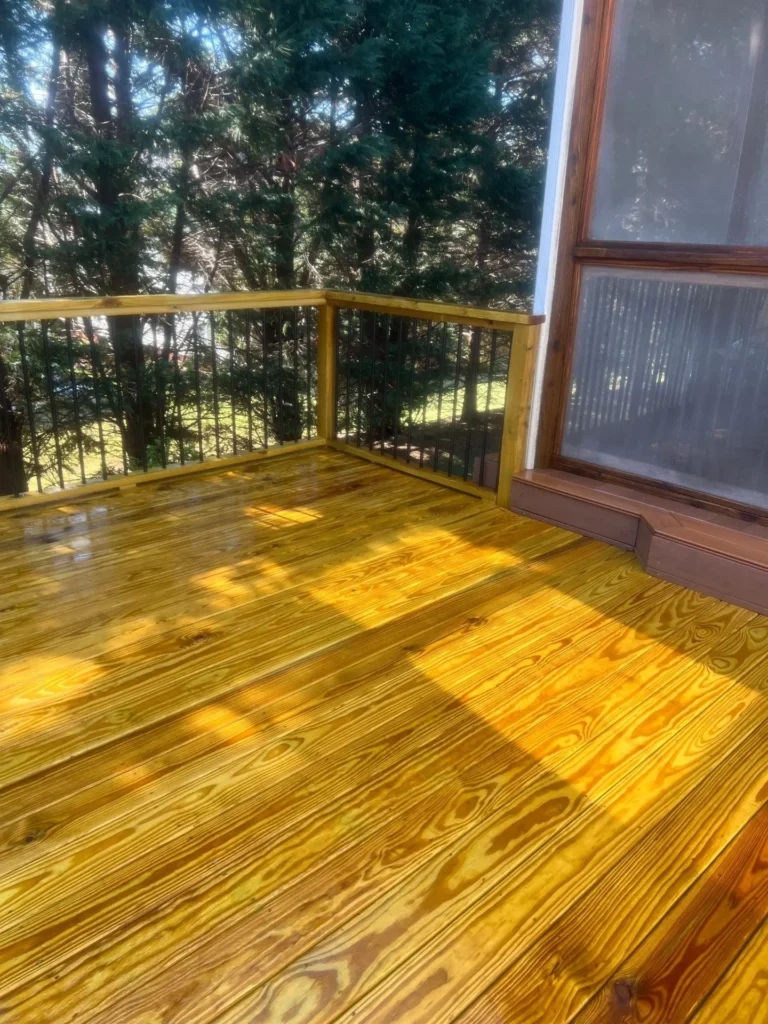 Professionally done deck sealing services in Holly Springs, NC